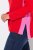 Ulla Popken Color Block Long Sleeve Sweater Lychee - Hettegensere og collegegensere - Myke gensere, hettegensere og strikk