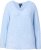 Ulla Popken Long Sleeve V-Neck Ribbed Knit Sweater Light Blue - Hettegensere og collegegensere - Myke gensere, hettegensere og strikk