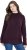 Ulla Popken Contrast Trim Long Sleeve Sweater Dark Ruby - Hettegensere og collegegensere - Myke gensere, hettegensere og strikk