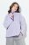 Ulla Popken Striped Knit Long Sleeve Troyer Collar Sweater Purple - Hettegensere og collegegensere - Myke gensere, hettegensere og strikk
