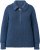 Ulla Popken Two-Tone Mixed Knit Troyer Collar Sweater Navy - Hettegensere og collegegensere - Myke gensere, hettegensere og strikk