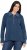 Ulla Popken Two-Tone Mixed Knit Troyer Collar Sweater Navy - Hettegensere og collegegensere - Myke gensere, hettegensere og strikk