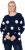 Ulla Popken Fluffy Polka Dot Sweater Ink Blue - Hettegensere og collegegensere - Myke gensere, hettegensere og strikk