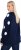 Ulla Popken Fluffy Polka Dot Sweater Ink Blue - Hettegensere og collegegensere - Myke gensere, hettegensere og strikk