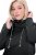 Ulla Popken Drawstring Collar Long Sleeve Sweatshirt Black - Hettegensere og collegegensere - Myke gensere, hettegensere og strikk