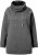 Ulla Popken Drawstring Collar Long Sleeve Sweatshirt Graphite Grey - Ulla Popken - 