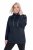 Ulla Popken Drawstring Collar Long Sleeve Sweatshirt Navy - Ulla Popken - Ulla Popken Plus-Size Klær
