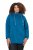 Ulla Popken Drawstring Collar Long Sleeve Sweatshirt Cerulean - Hettegensere og collegegensere - Myke gensere, hettegensere og strikk