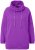Ulla Popken Drawstring Collar Long Sleeve Sweatshirt Purple - Hettegensere og collegegensere - 