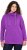 Ulla Popken Drawstring Collar Long Sleeve Sweatshirt Purple - Hettegensere og collegegensere - 