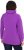 Ulla Popken Drawstring Collar Long Sleeve Sweatshirt Purple - Hettegensere og collegegensere - 