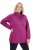 Ulla Popken Drawstring Collar Long Sleeve Sweatshirt Berry - Hettegensere og collegegensere - Myke gensere, hettegensere og strikk