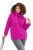 Ulla Popken Drawstring Collar Long Sleeve Sweatshirt Berry - Hettegensere og collegegensere - Myke gensere, hettegensere og strikk