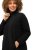 Ulla Popken Modular Fleece Zip Front Jacket Black - Hettegensere og collegegensere - Myke gensere, hettegensere og strikk