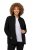 Ulla Popken Modular Fleece Zip Front Jacket Black - Hettegensere og collegegensere - Myke gensere, hettegensere og strikk