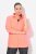 Ulla Popken Modular Fleece Zip Front Jacket Neon Pink - Hettegensere og collegegensere - Myke gensere, hettegensere og strikk