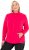Ulla Popken Modular Fleece Zip Front Jacket Magenta - Hettegensere og collegegensere - Myke gensere, hettegensere og strikk