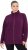 Ulla Popken Modular Fleece Zip Front Jacket Dark Cherry - Hettegensere og collegegensere - Myke gensere, hettegensere og strikk