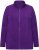 Ulla Popken Modular Fleece Zip Front Jacket Dark Plum - Hettegensere og collegegensere - Myke gensere, hettegensere og strikk