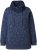 Ulla Popken Teddy Collar Printed Sweatshirt Navy - Hettegensere og collegegensere - 