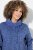 Ulla Popken Teddy Collar Printed Sweatshirt Atlantic Blue - Hettegensere og collegegensere - Myke gensere, hettegensere og strikk