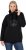 Ulla Popken Rhinestone Snowflake Turtleneck Sweatshirt Black - Hettegensere og collegegensere - Myke gensere, hettegensere og strikk