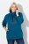 Ulla Popken Rhinestone Snowflake Turtleneck Sweatshirt Teal - Hettegensere og collegegensere - Myke gensere, hettegensere og strikk