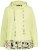 Ulla Popken Ruffle Hem A-line Fit Hooded Sweatshirt Lime Green - Hettegensere og collegegensere - 