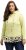 Ulla Popken Ruffle Hem A-line Fit Hooded Sweatshirt Lime Green - Hettegensere og collegegensere - 