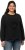Ulla Popken Flock Print Long Sleeve Crew Neck Sweatshirt Black - Hettegensere og collegegensere - 