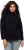 Ulla Popken Tonal Leopard Print Longline Zip-Up Sweatshirt Black - Hettegensere og collegegensere - Myke gensere, hettegensere og strikk