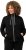 Ulla Popken Contrast Color Zip Up Sweatshirt Black - Hettegensere og collegegensere - Myke gensere, hettegensere og strikk