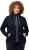 Ulla Popken Contrast Color Zip Up Sweatshirt Navy - Hettegensere og collegegensere - Myke gensere, hettegensere og strikk