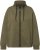 Ulla Popken Contrast Color Zip Up Sweatshirt Loden Green - Hettegensere og collegegensere - 