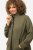 Ulla Popken Contrast Color Zip Up Sweatshirt Loden Green - Hettegensere og collegegensere - Myke gensere, hettegensere og strikk