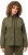 Ulla Popken Contrast Color Zip Up Sweatshirt Loden Green - Hettegensere og collegegensere - 