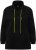 Ulla Popken GLOW Lettered Collared Sweatshirt Black - Hettegensere og collegegensere - Myke gensere, hettegensere og strikk