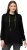 Ulla Popken GLOW Lettered Collared Sweatshirt Black - Hettegensere og collegegensere - Myke gensere, hettegensere og strikk