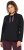 Ulla Popken Stand-Up Collar Long Sleeve Sweatshirt Black - Hettegensere og collegegensere - Myke gensere, hettegensere og strikk
