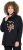 Ulla Popken Sparkling Candy Cane Graphic Sweatshirt Black - Hettegensere og collegegensere - Myke gensere, hettegensere og strikk