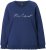 Ulla Popken NEW CASUAL Ruffled Hem Sweatshirt Navy - Hettegensere og collegegensere - Myke gensere, hettegensere og strikk