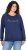 Ulla Popken NEW CASUAL Ruffled Hem Sweatshirt Navy - Hettegensere og collegegensere - Myke gensere, hettegensere og strikk