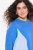 Ulla Popken Pinstripe Gore Long Sleeve Sweatshirt Peacock Blue - Hettegensere og collegegensere - Myke gensere, hettegensere og strikk