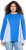 Ulla Popken Pinstripe Gore Long Sleeve Sweatshirt Peacock Blue - Hettegensere og collegegensere - 