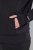 Ulla Popken Quick Drying College Collar Sweatshirt Black - Hettegensere og collegegensere - Myke gensere, hettegensere og strikk