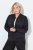 Ulla Popken Quick Drying College Collar Sweatshirt Black - Hettegensere og collegegensere - Myke gensere, hettegensere og strikk