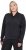 Ulla Popken Quick Drying College Collar Sweatshirt Black - Hettegensere og collegegensere - 