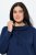 Ulla Popken Flounce Panel Long Sleeve Sweatshirt Dress Navy - Hettegensere og collegegensere - Myke gensere, hettegensere og strikk