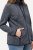 Ulla Popken Heather Knit Fleece Jacket Navy - Hettegensere og collegegensere - Myke gensere, hettegensere og strikk