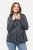 Ulla Popken Heather Knit Fleece Jacket Navy - Hettegensere og collegegensere - Myke gensere, hettegensere og strikk